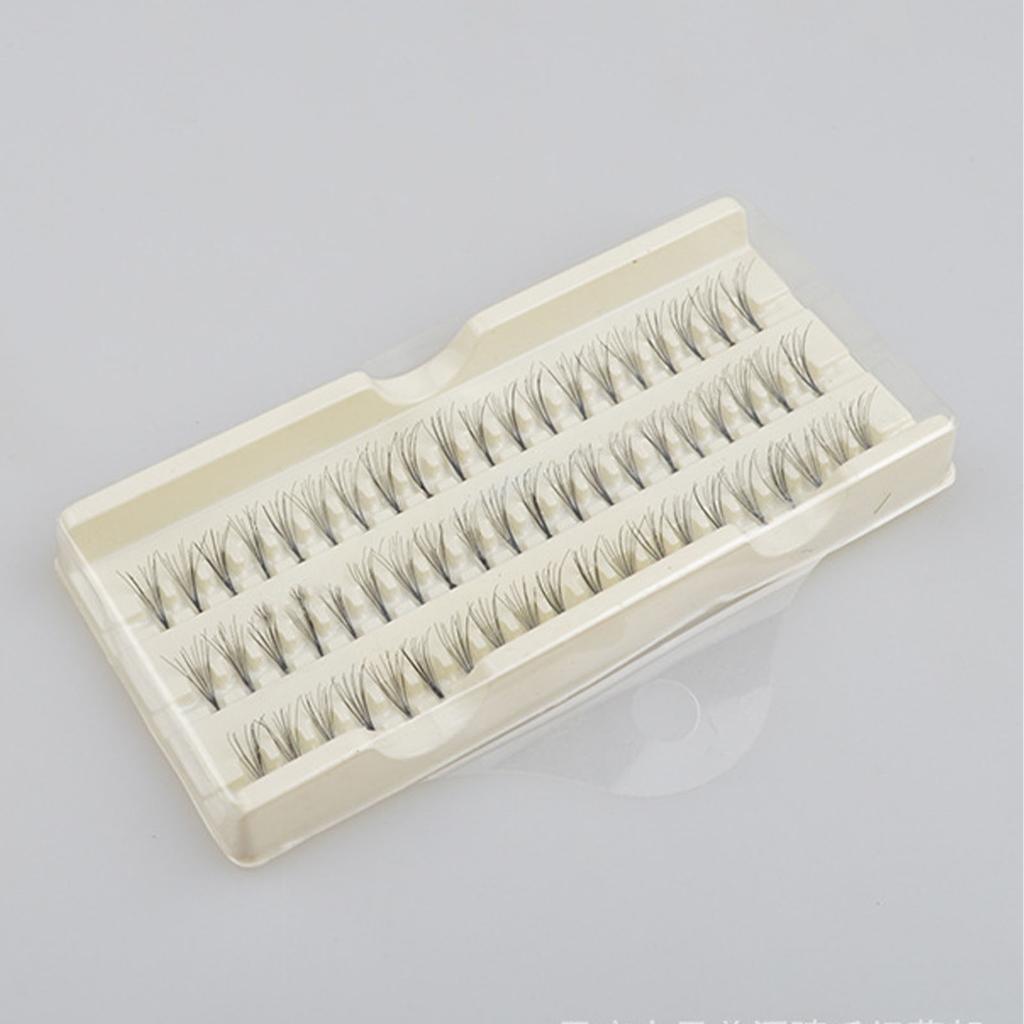 1 Box Falsche Wimpern Set Pflanz-Graft-Kit Einzeln 60 Büschel Kunstfaser Wimpernwerkzeug