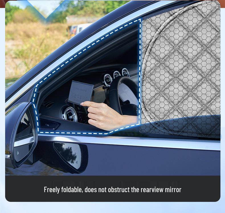 Xiaopeng M03 X9 P7+ Car Sunshade Curtain – Thickened, Heat-Resistant, Opaque Privacy Sun Block for Side Windows