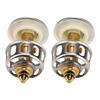 2pcs Sink Drain Stopper Universal Stainless Steel High Resilience Sink Stopper with Anti Clogging