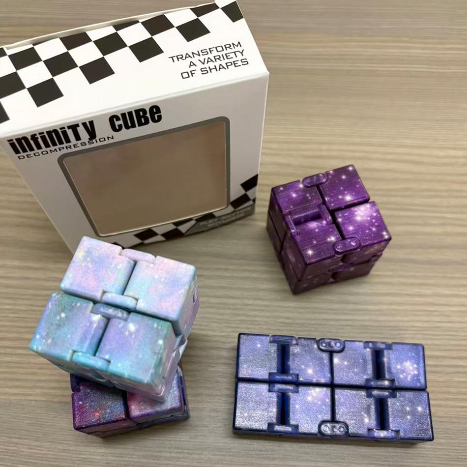 Magic Infinity Cube Flip - Fingertip Game Puzzle Toy For Adhd Anxiety Autism Hand Fidget Toy Antistress Finger Game For Children