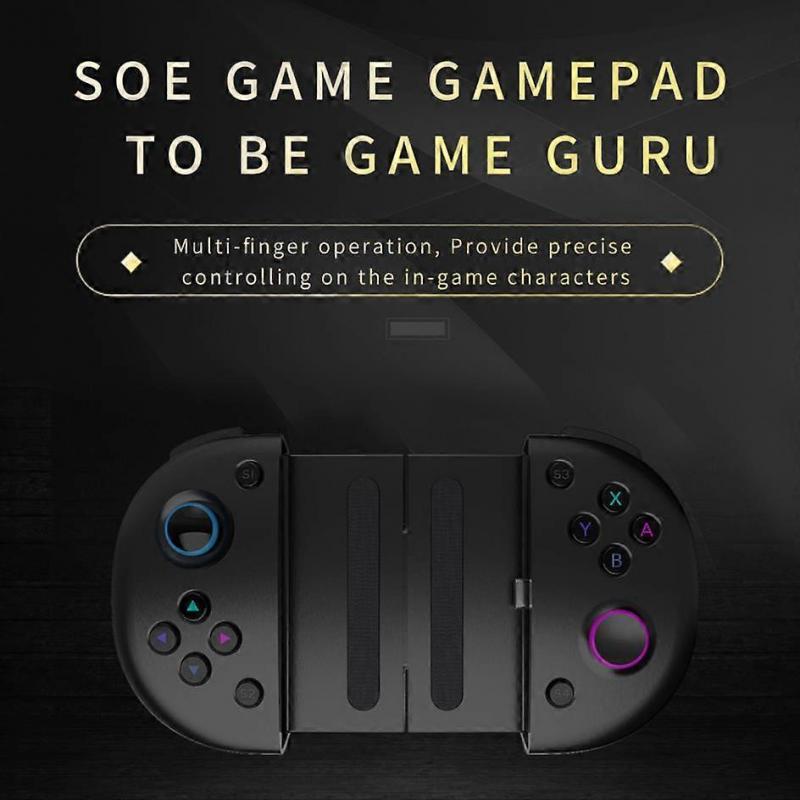 Type-C Mobile Game Controller Clickable Gamepad Analog Joystick with Type-C Port Fast Charging for Huawei Honor Android