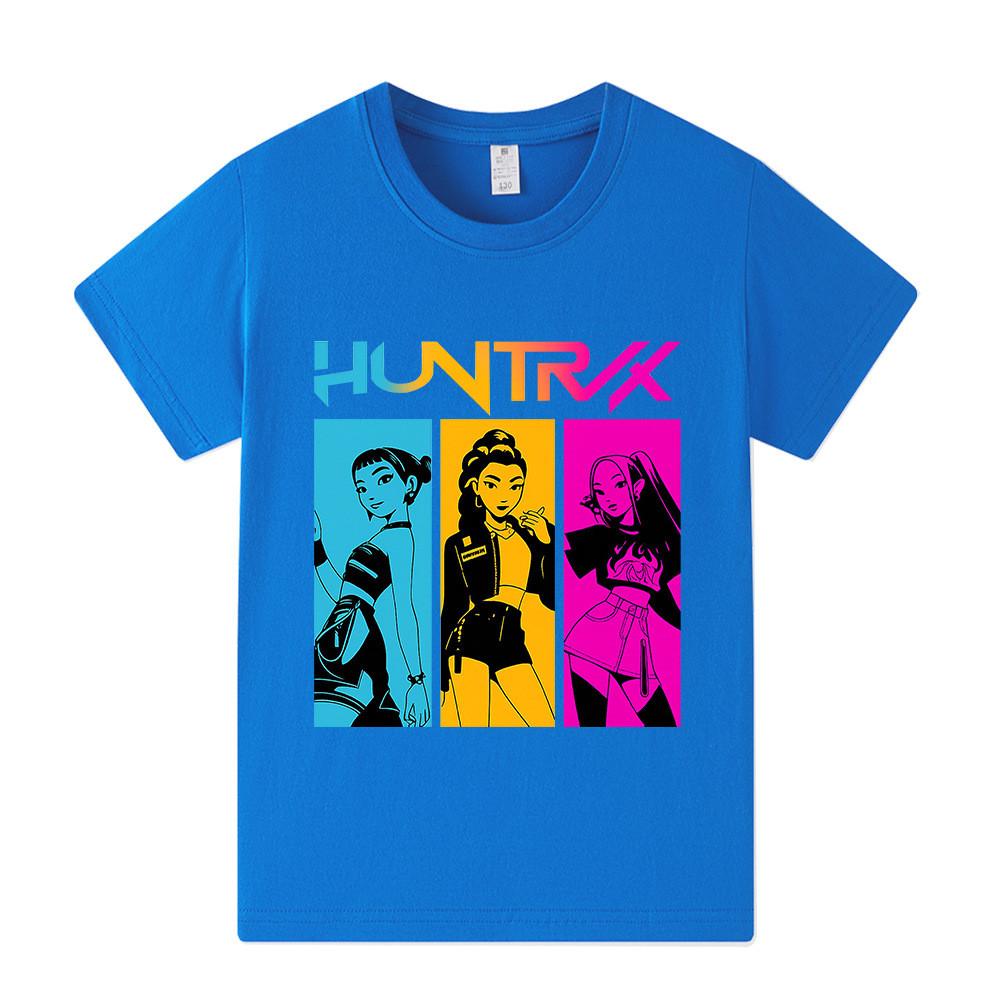 A1203 Kids Boys Girls Kpop Rumi Zoey Mira Print Short Sleeves T-shirt