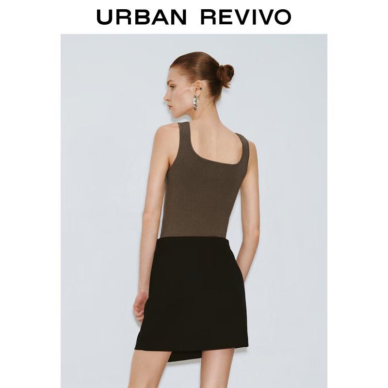 UR 2024 Autumn Women's Square Neck Knit Vest