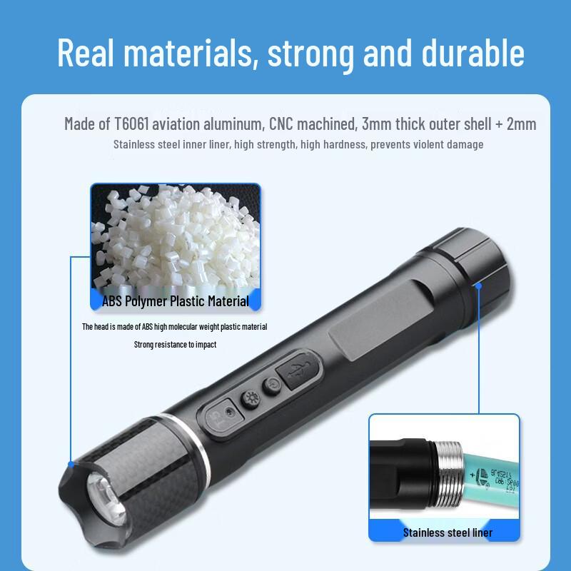 Security Guard Tour System Device with Flashlight CN plug (adapter included)