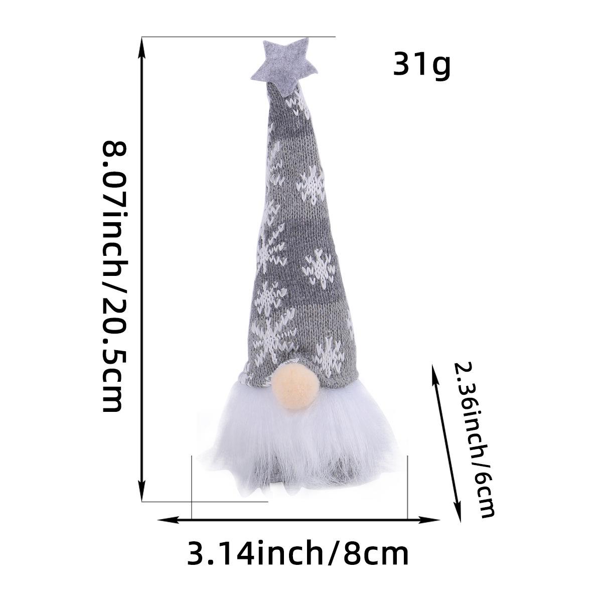 

Luminous Knitted Forest Man Doll: Christmas Scene Costume Prop