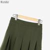 ZANZEA Women Long Sleeve Stripe Blouse and Long Skirts Casual Two Piece Suit Sets