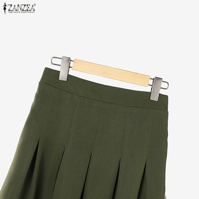 ZANZEA Women Long Sleeve Stripe Blouse and Long Skirts Casual Two Piece Suit Sets