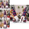 And Red Festive Blue Plaid Gnome Decoration Ideal For Cheerful Setups Christmas