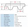 Pulley Belt S3M177 180 183 186 189 192 195 198 201 204 207 210 213 216  3 mm Teeth Pitch Synchronous Belt 6/10/15/20 mm Width