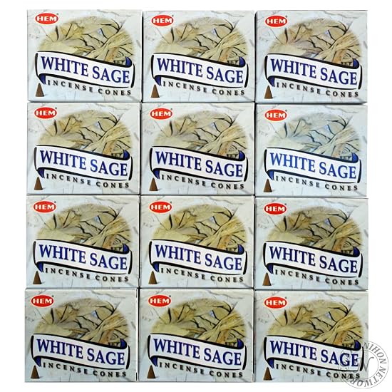 HEM White Sage Incense Cones, 12-Pack