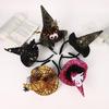 Festival Halloween Witch Hat Hairband with Mesh for Women Men Cosplay Spiderwebs Wizard Caps Headband Costume Accessory