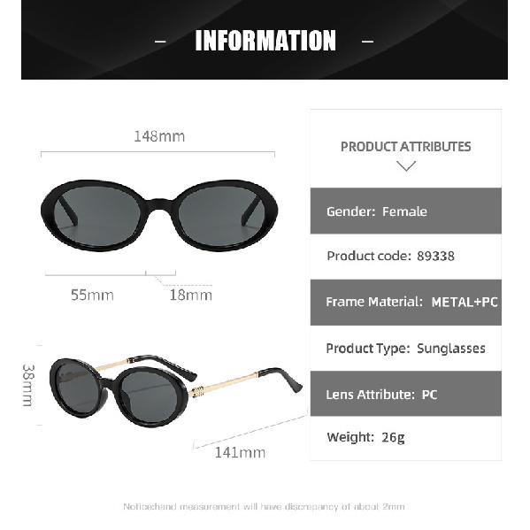Small Frame Sunglasses, Women's Cat-eye Oval Sunglasses, UV Protection