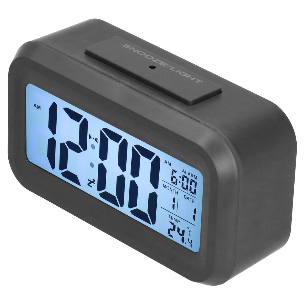 Digital Alarm Clock LED Large Display Electronic Night Light Snooze Function Alarm Clock for Bedroom