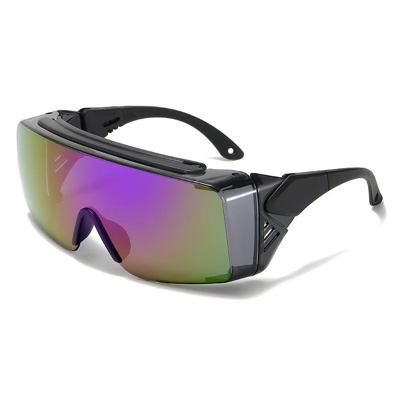 Non-polarized Safe Protection Glasses for Work Telescopic Adjust High Definition Ventilate Windproof Windproof Sunscreen Men Women Goggles