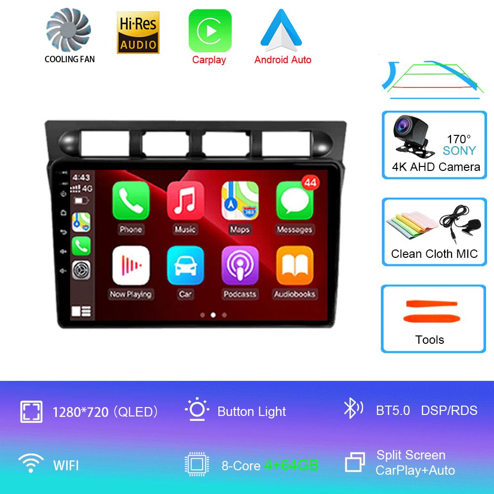 Android 14 For Kia Picanto SA Morning 2004 - 2007 Car Radio Player Stereo Multimedia WIFI BT GPS Navigation Player QLED Screen