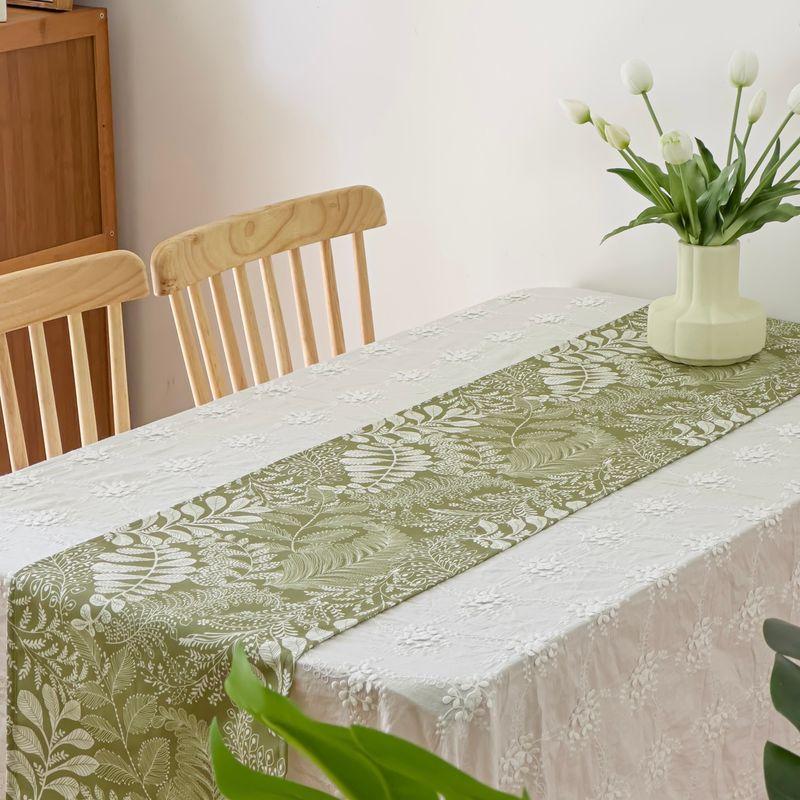 

Скатерть на стол водонепроницаемая маслостойкая в американском пасторальном стиле, в стиле инс, маленькая свежая, для обеденного стола, тумбы под телевизор и чайного столика, сервант, декоративная ткань [Spring] 26cm wide table flag 100cm long