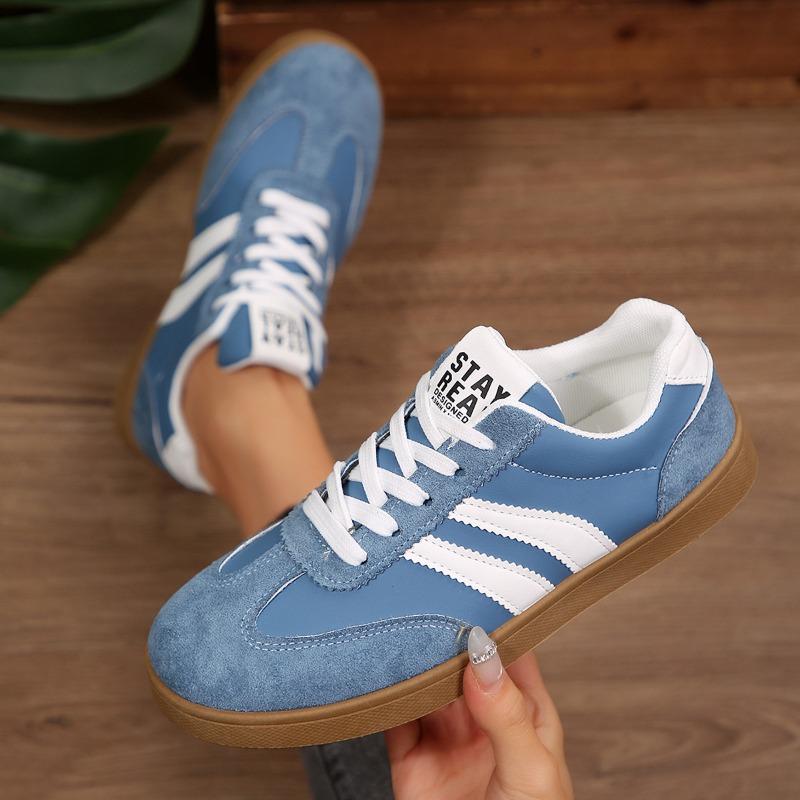 Women's Color-Blocked Training Casual Sports Shoes, Versatile Board Style Footwear.
