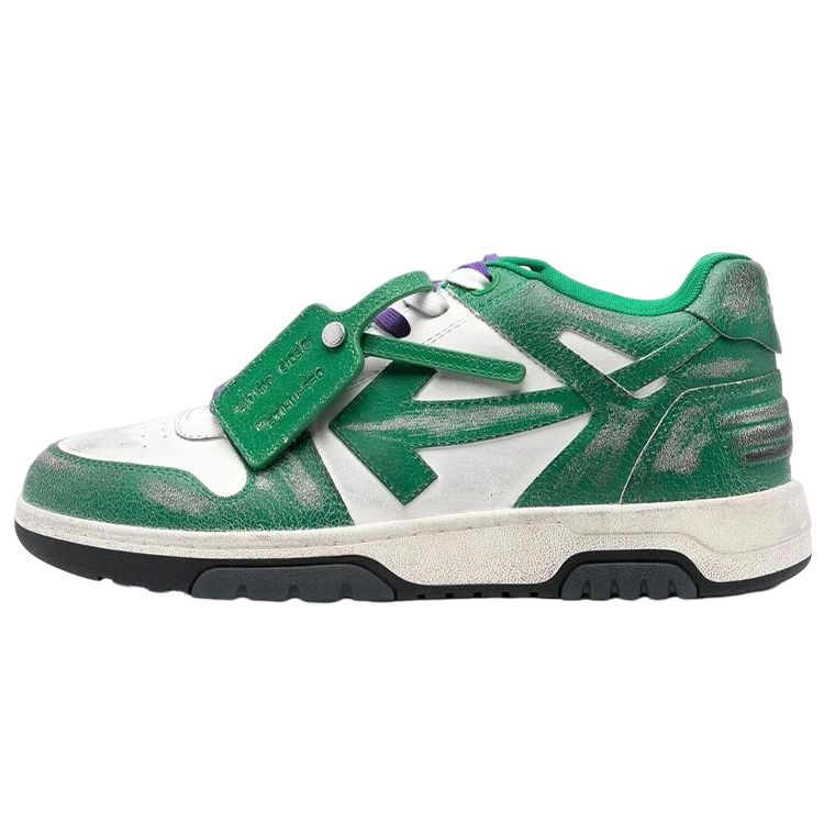 

Off-White Out of Office Vintage Leather White Green Men Sneakers Dark-Green OMIA189S23LEA0050155 40