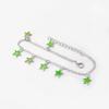 Beach Wind Fluorescent Green Five-Pointed Star Fringed Anklet Exquisite Super Fairy Luminous Gorgeous Anklet Female