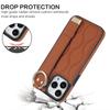 PU Leather Ring Wrist Strap Phone Case for IPhone 15 14 Plus 13 12 Mini 11 Pro Max X XS XR 7 8 Plus Holder Shockproof Cover