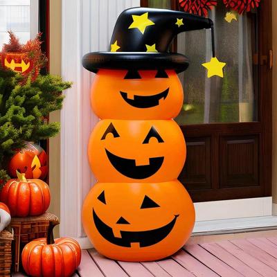 Cross-border Halloween Inflatable Pumpkin Ghost Tumbler Scene Decoration