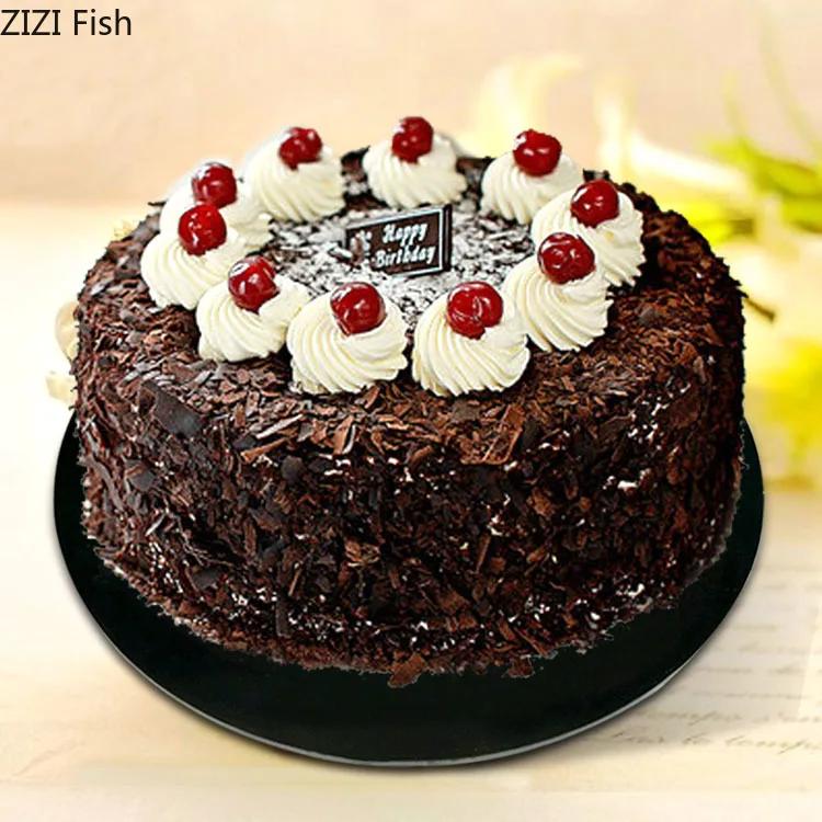 

Cake model chocolate manual simulation Birthday Cake model tool Plastic model Window Show Shooting props Wedding decoration 6inches