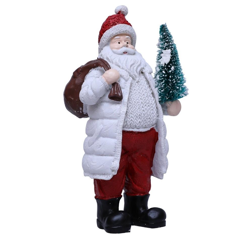 Charming Decorative Piece Holiday Decoration Resin Ornament Santa Claus Figurine