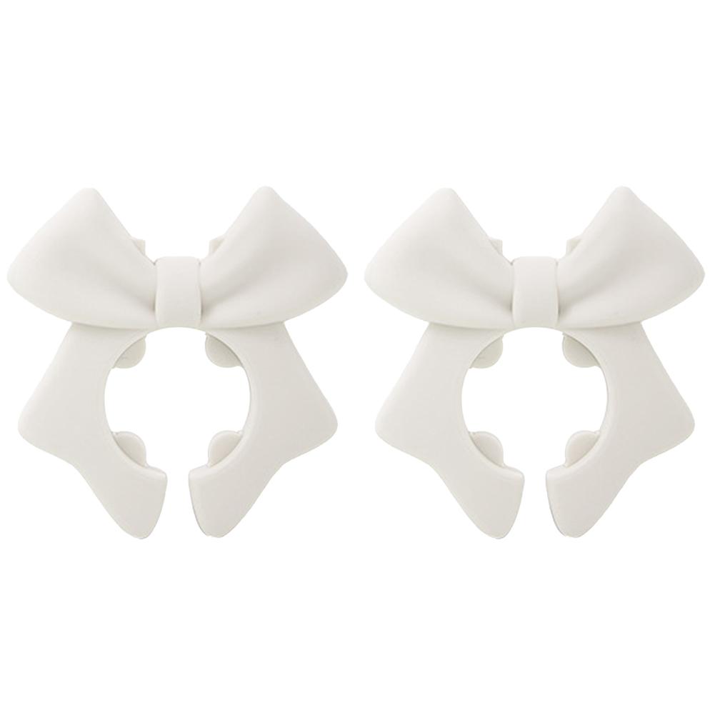 Silicone Spoon Rest Anti-Scalding Spoon Holder Bow Spill Stopper for Spoon Cooking Utensil