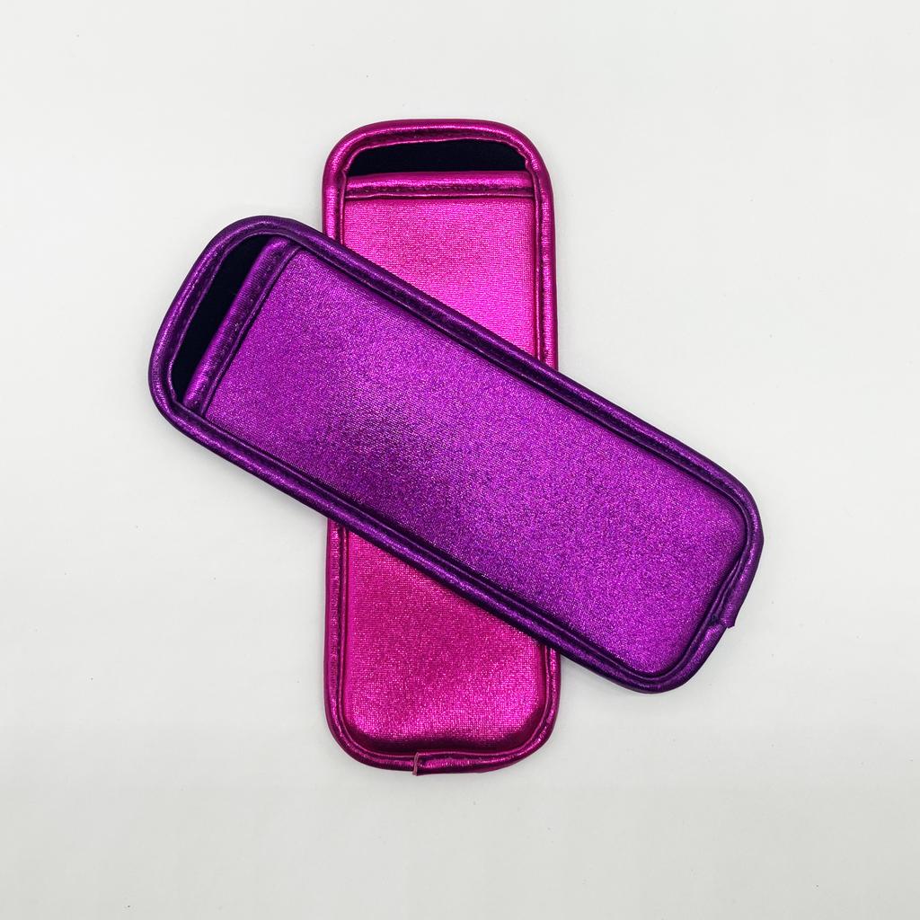 Nieuwe Collectie Herbruikbare Glitter Neopreen Freezie IJsjeshoesjes IJsjeshouders
