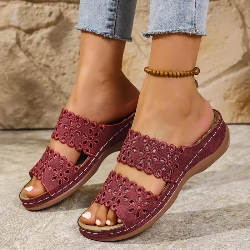 Fashion Women Slippers Summer New Peep Toe Comfortable Beach Sandals Fish Mouth Wedges Casual Comfortable Slippers Women Slides Women