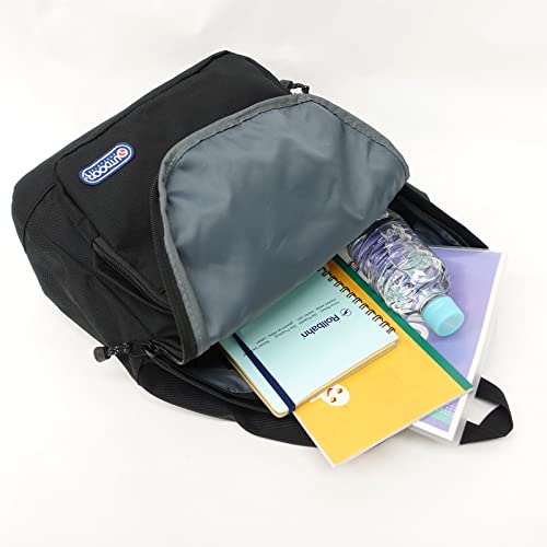 Outdoor Products Backpack with A4 Storage, Multiple Pockets, Large Capacity, Back Pad, Luminous Design, and Metal-Look Zipper