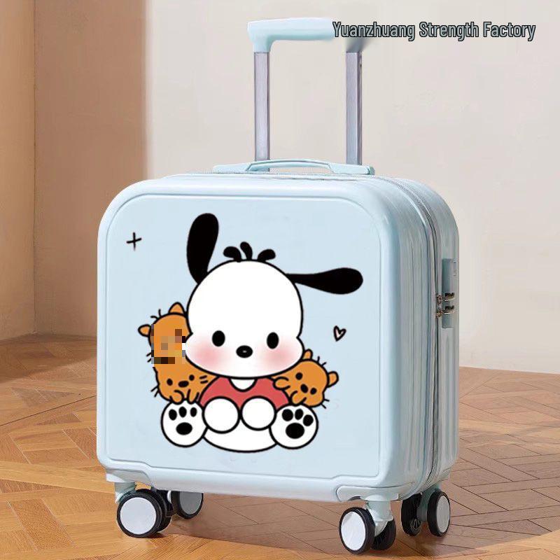 Children's Cartoon Carry-on Suitcase for Boys & Girls, Small Trolley with Password Lock
