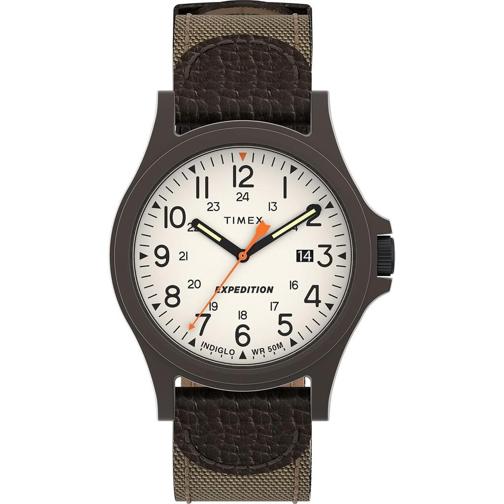Orologio da uomo Timex Expedition Acadia Full Size Marrone Naturale Militare.