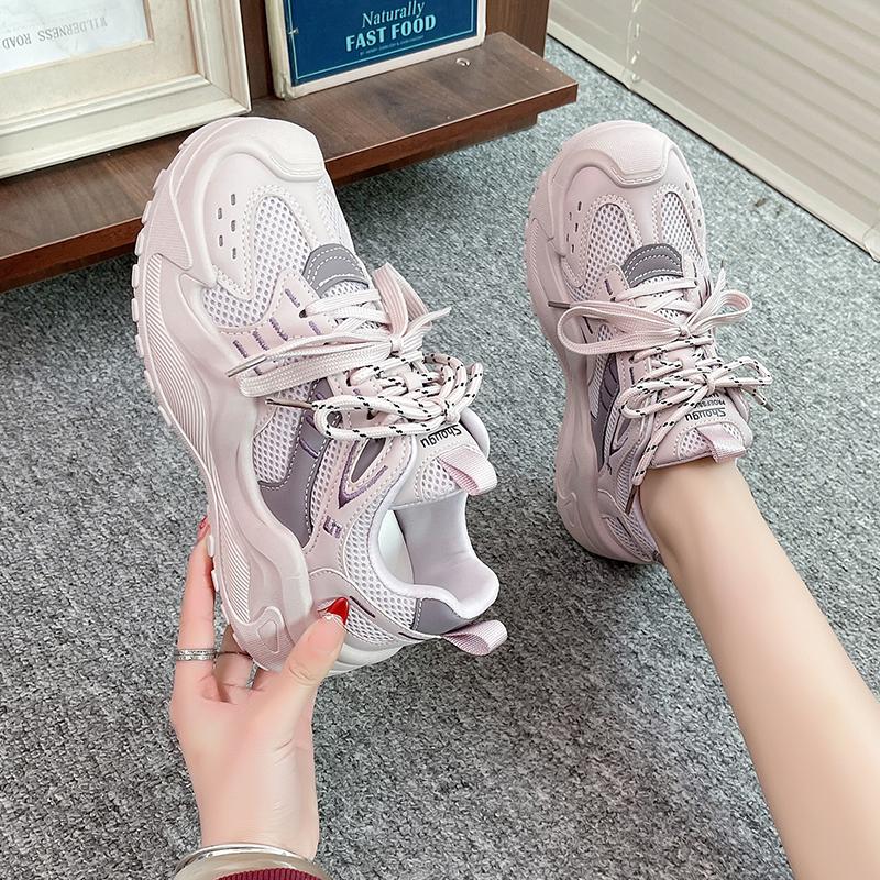 Fashion 2025 Autumn and Winter New Fashion All-match Lace-up Shoes for Women Couples Same Style Suede Casual Trendy Dad Shoes