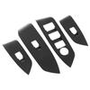 4 Pcs Door Window Control Panel Cover Carbon Fiber Style Glass Lift Button Decoration Sticker Replacement for Mazda