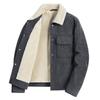 Men's Velvet-Lined Corduroy Jacket, Warm Lapel Cotton Coat for Autumn/Winter, Trendy 1925 Style