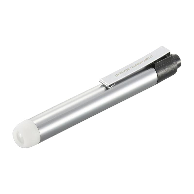 

Ohm Electric flashlight LED handy light LED penlight 10 lumens white silver mini light lightweight aluminum body LH-PY411-S2 08-1030 OHM