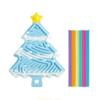 E7Ce Colorful Sticks Christmas Tree Pad Toy For Calming, Stress, Anxiety Christmas Gift With Sticks Toy Sensory Toy