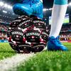 Dänemark Fußball Aufdruck Größe 5 Fußball Ball Verschleißfest Standard Erwachsenen Trainingsfußball Fan Geschenk für Indoor Outdoor Spiel Sport