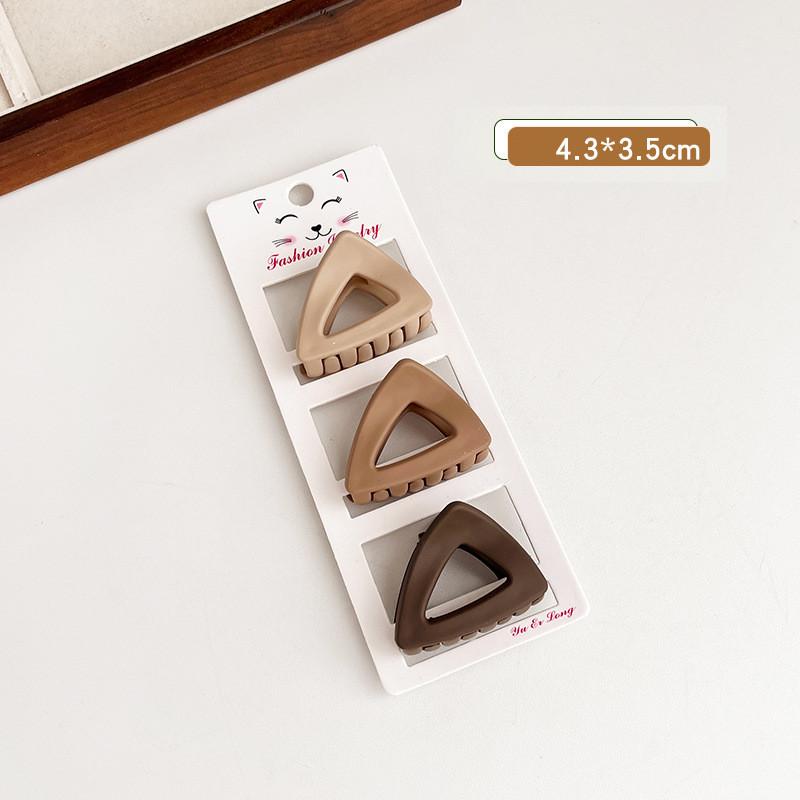 

3 шт./компл. кофейный набор из трех предметов, матовые заколки с геометрическим рисунком, заколки для волос, заколки для женщин и девочек, модные аксессуары для волос, головные уборы