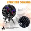 4-Inch Yellow & White 50W LED Dual Color Motorcycle/Car/Fog Headlight