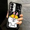Cartoon Bear B-Browns C-Conys Plating Phone Case For Samsung A17 A07 A37 A57 A16 A56 A15 A55 A14 A54 A13 A53 A26 A36 A25 A35 A24