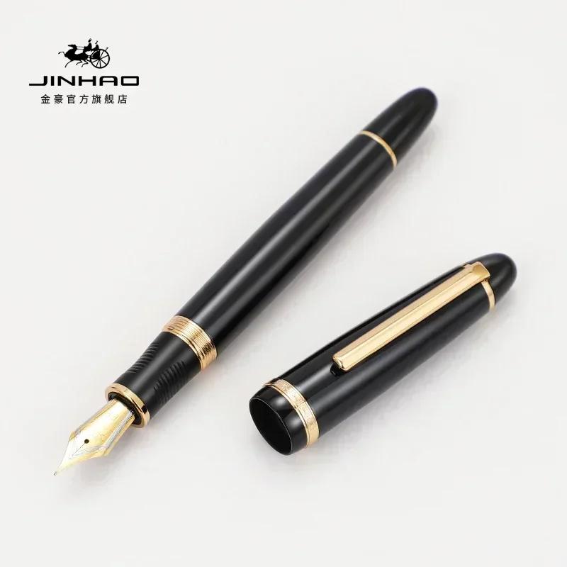 1/5 PCS JINHAO X850 Fountain Pen Black Barrel Gold Clip EF/F/M Iraurita Nib for Writing Office School Supplies Stationery