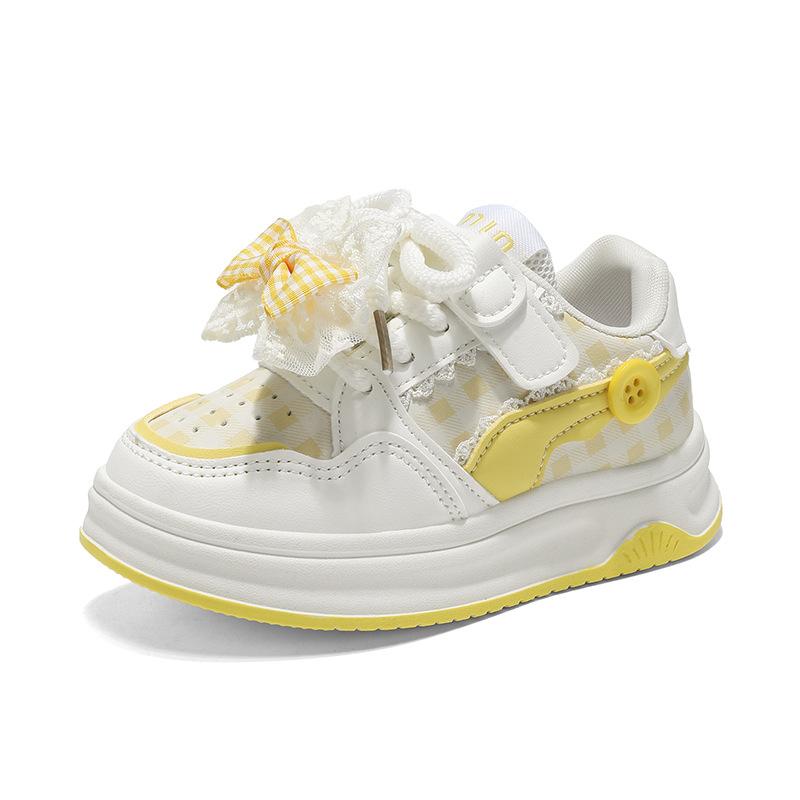 Platform Girls Shoes Children's Sports Shoes Medium and Older Children's Casual Shoes 2025 Autumn and Winter New Board Shoes Girls Tide Shoes