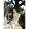 Fur integrated environmentally friendly fur vest women's new autumn and winter wear a thousand gold-feeling fluffy coat