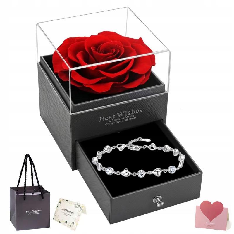 925 SILVER HEART WOMEN' BRACELET WITH DIAMOND