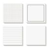 Minimalist Tearable Sticky Notes with Strong Adhesion and Grid Lines for Students