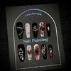 1PC Handmade nail art, high-end dark-themed hand-painted nail tips, gothic style, detachable false nail stickers.