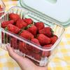 550ml/1500ml Ice Box Crisper With Handle Multi-Purpose Food Storage Box For Picnic Camping