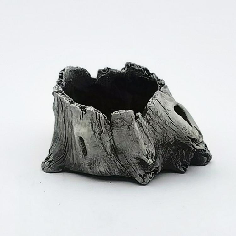 Künstliches Treibholz Sukkulenten Pflanzgefäß Rustikale Kaktus-Blumentöpfe für kleine Pflanzen Blumenarrangement Baumstumpf-Skulptur